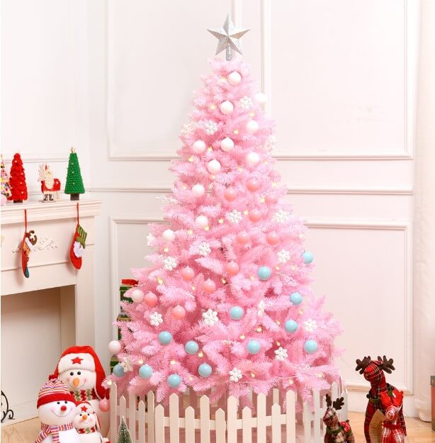 ต้นคริสต์มาส THAI SUN SPORT สีชมพู 210 CM. 7ฟุต_2